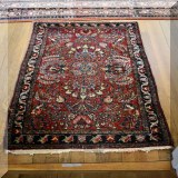 D68. Hand knotted rug. 31” x 51” - $275 